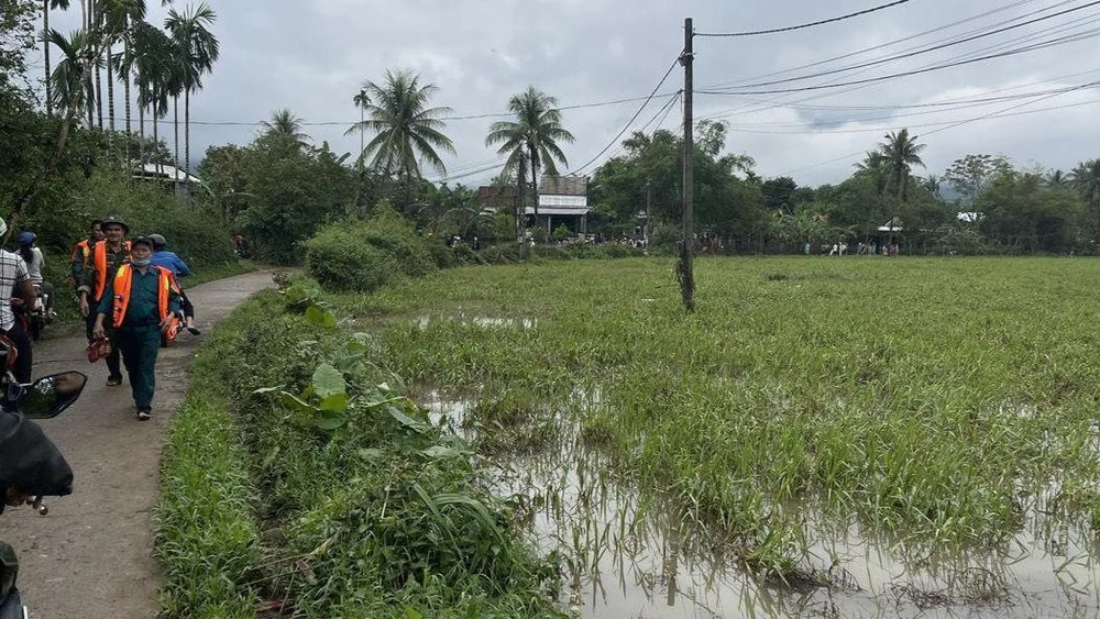 Khu vực thi thể 2 cậu cháu được tìm thấy.