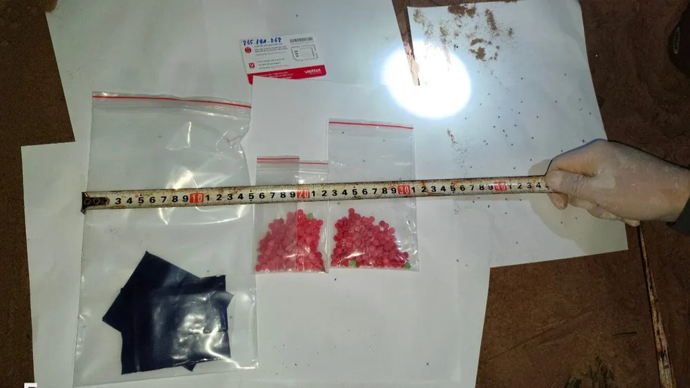 Tang vật được lực lượng chức năng thu giữ. Ảnh: BPQT Tang vật được lực lượng chức năng thu giữ. Ảnh: BPQT