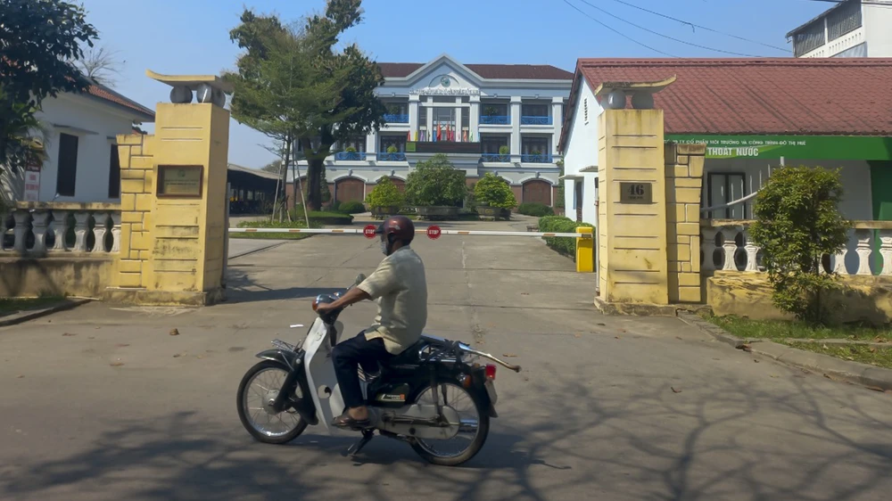 Trụ sở Công ty cổ phần Môi trường và Công trình đô thị Huế. Ảnh: ND