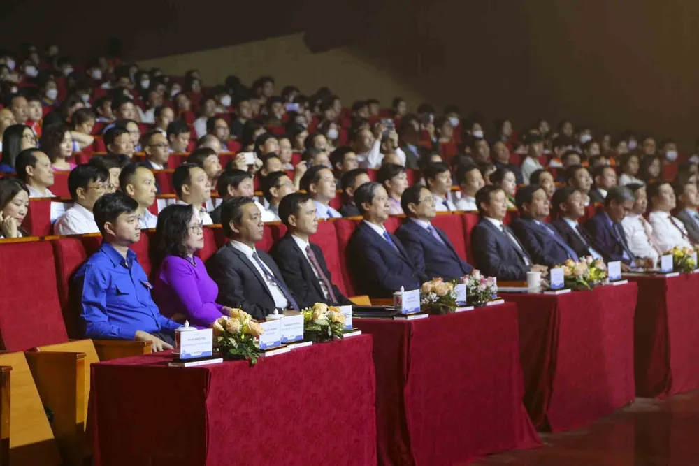 Các đại biểu tham dự ngày hội Quốc gia khởi nghiệp của học sinh, sinh viên. Ảnh: NGUYỄN DO Các đại biểu tham dự ngày hội Quốc gia khởi nghiệp của học sinh, sinh viên. Ảnh: NGUYỄN DO