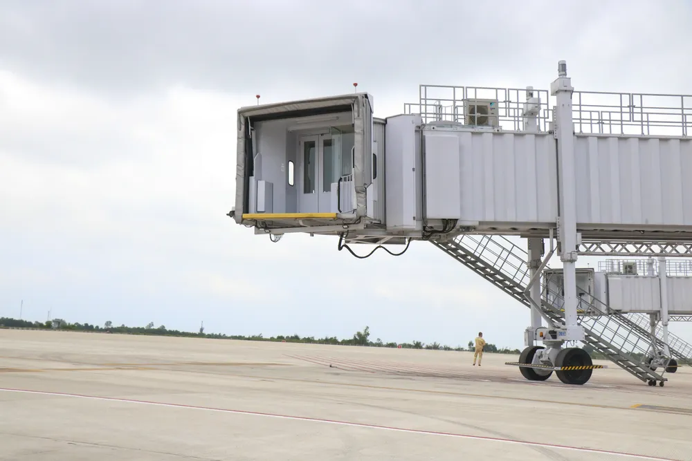 Nhà ga hành khách T2 - Cảng hàng không Quốc tế Phú Bài có diện tích sàn xây dựng khoảng 22.380 m2.