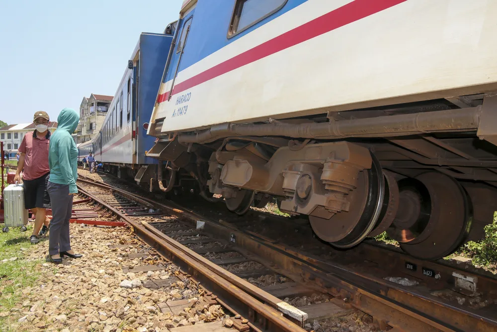 Vị trí toa tàu gặp sự cố. Vị trí toa tàu gặp sự cố.