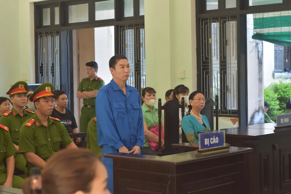 Bị cáo Ngô Văn Quốc tại tòa. Ảnh: NGUYỄN DO bi-cao-quoc-tai-toa.JPG