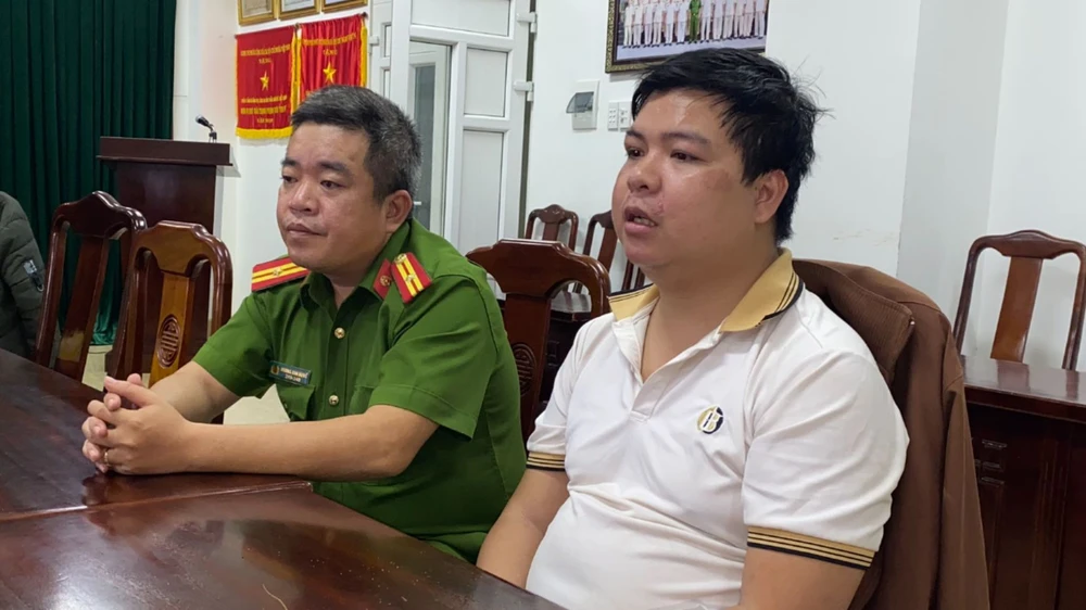 Nguyễn Đăng Vinh, người sát hại bạn nhậu, bị bắt khi đang lẫn trốn ở Đà Nẵng. Ảnh: TH Đâm bạn nhậu tử vong