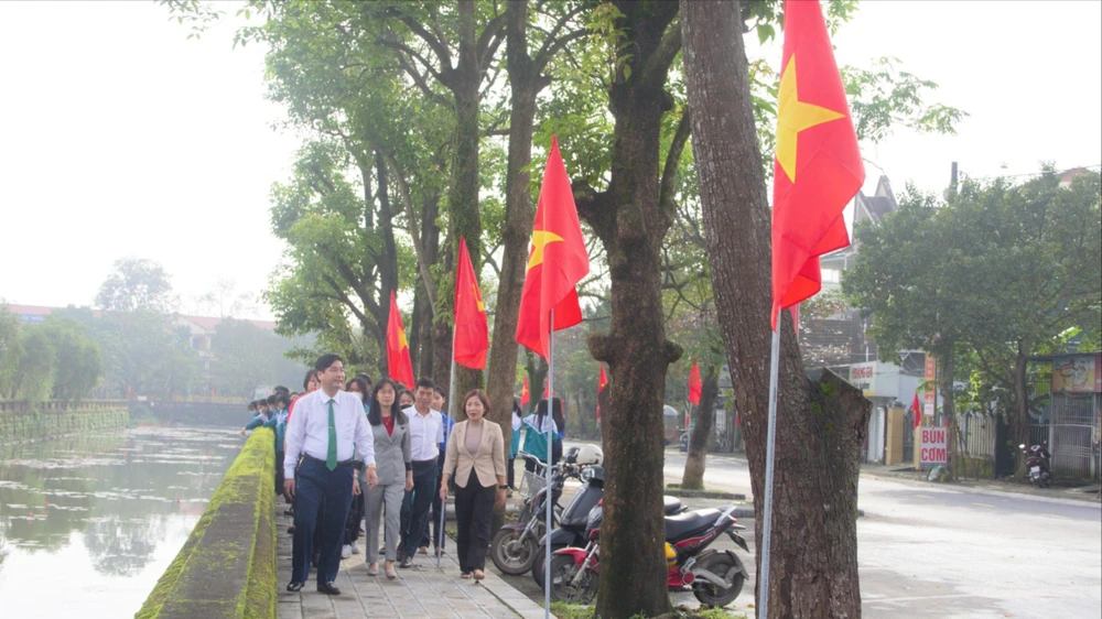 Khánh thành đường cờ ở thị xã quảng trị