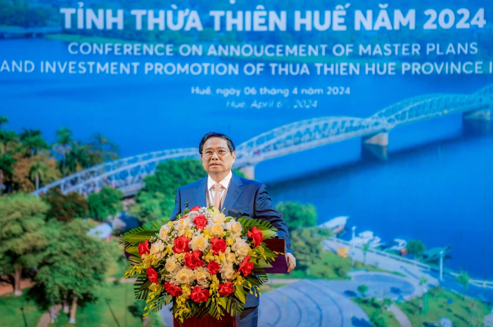 Thủ tướng Phạm Minh Chính phát biểu tại hội nghị. thu-tuong-chinh-phu-pham-minh-chinh.jpg