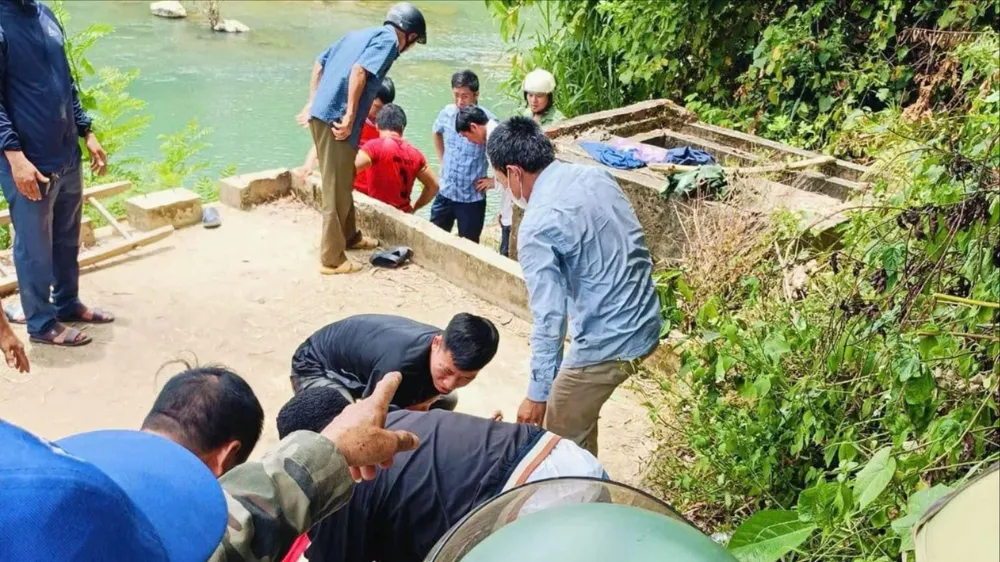 Khu vực xảy ra sự việc khiến ông P tử vong. Ảnh: BT 1 công nhân tử vong khi kiểm tra giếng bơm nước