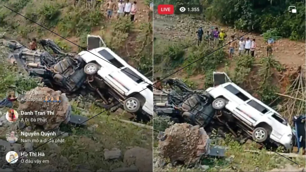 Sự thật về clip phát trực tiếp vụ tai nạn trên Quốc lộ 9 thu hút hàng ngàn người xem
