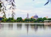 Đầu năm chiêm ngưỡng cung đường hoa vàng gây thương nhớ lòng người ảnh 10 Nhà thờ Khoái Đồng- Nam Định, nơi khắc họa đậm nét 'ông già Noel'