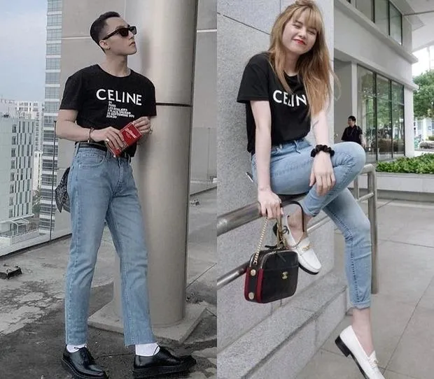 Sơn Tùng M-TP và Thiều Bảo Trâm thường xuyên bị bắt gặp mặc đồ đôi trong quãng thời gian vướng tin đồn hẹn hò. Ảnh: TL. Sơn Tùng M-TP và Thiều Bảo Trâm thường xuyên bị bắt gặp mặc đồ đôi trong quãng thời gian vướng tin đồn hẹn hò. Ảnh: TL.