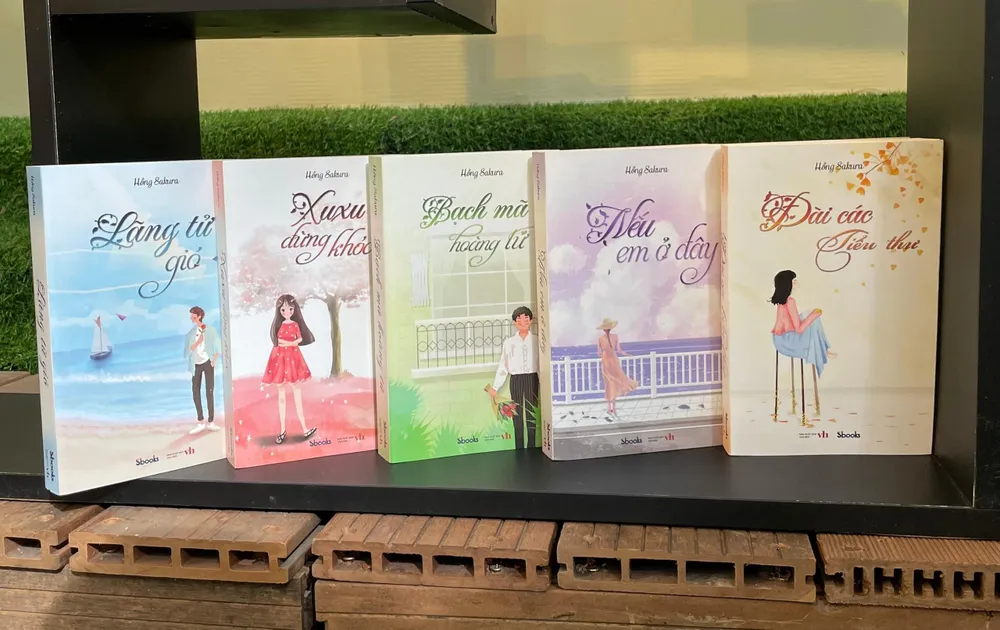 5 tác phẩm trong bộ tiểu thuyết của tác giả Hồng Sakura. Ảnh: BTC 5 tác phẩm trong bộ tiểu thuyết của tác giả Hồng Sakura. Ảnh: BTC