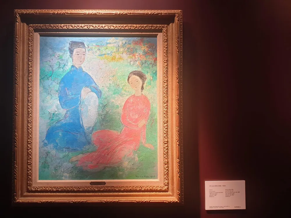 Tranh &quot;Khúc điền viên&quot; của Vũ Cao Đàm (1908 - 2000). Ảnh: VĂN HÀ.