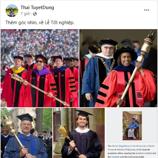 Không đưa ra ý kiến bàn luận, nhưng TS Thái Thị Tuyết Dung (Trường ĐH Kinh tế Luật) đã dẫn chứng nhiều hình ảnh tương tự nhằm ám chỉ sự việc đang gây tranh cãi. Ảnh: Chụp màn hình.