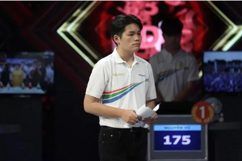 Thí sinh Bùi Anh Đức. Ảnh: VTV