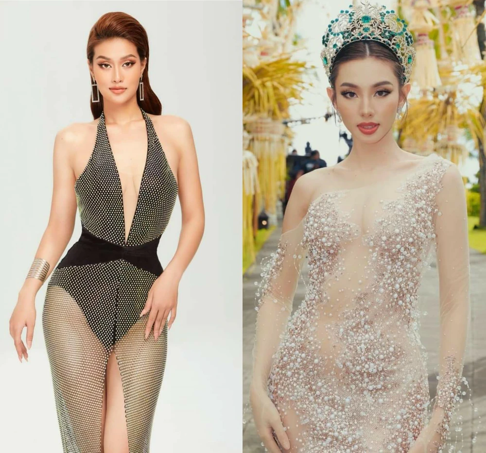 Thiên Ân và Thuỳ Tiên. Ảnh: FBNV