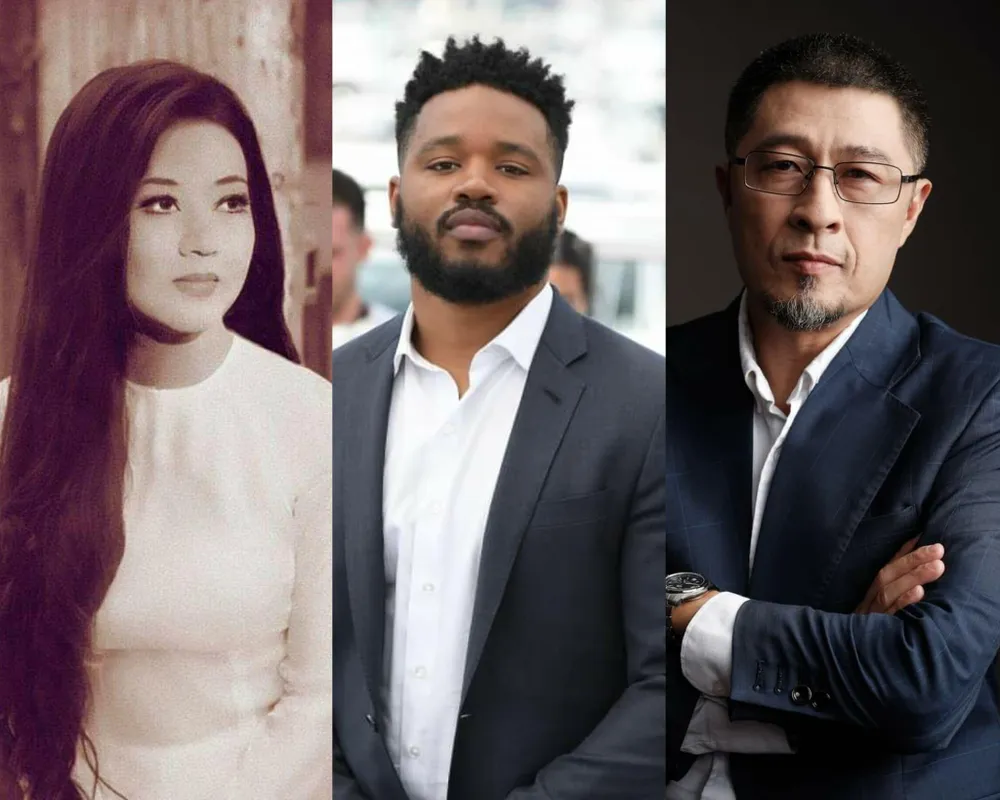 Từ trái sang: Cố nghệ sĩ Thanh Nga, đạo diễn Ryan Coogler và đạo diễn Charlie Nguyễn. Ảnh: TL, NVCC
