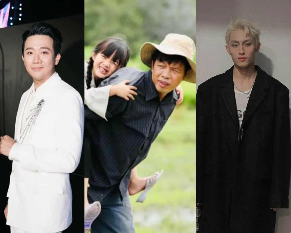 Từ trái sang: MC Trấn Thành, diễn viên Thái Hoà và ca sĩ Wren Evans. Ảnh: TL, FBNV