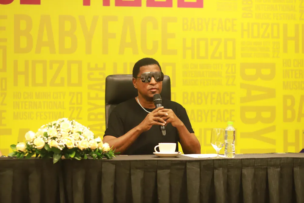 BabyFace tại buổi họp báo hôm 9-12. Ảnh: BTC