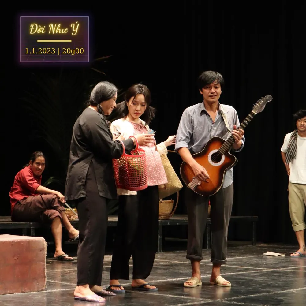 Hình ảnh trong vở Đời như ý. Ảnh: Fanpage sân khấu Thế giới Trẻ.