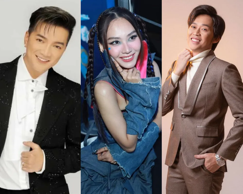 Từ trái sang: Ca sĩ Đàm Vĩnh Hưng, Hoa hậu Mai phương và NS Hoài Linh. Ảnh: FBNV Từ trái sang: Ca sĩ Đàm Vĩnh Hưng, Hoa hậu Mai phương và NS Hoài Linh. Ảnh: FBNV