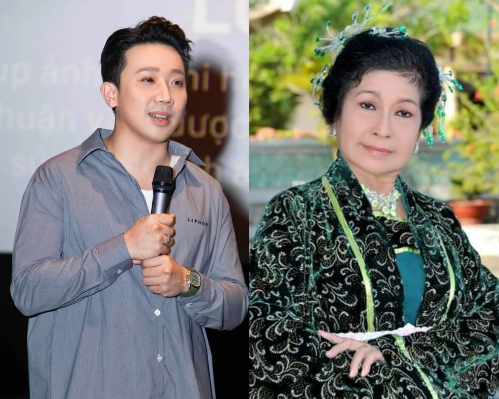 Từ trái sang: Trấn Thành và nghệ sĩ Thanh Thế. Ảnh: FBNV, TL