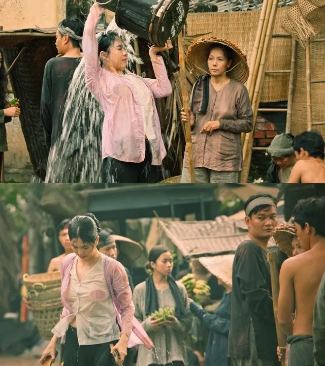 Cảnh Ngọc Trinh bán nude được nhà sản xuất sử dụng để truyền thông cho phim. Ảnh: ĐPCC. Cảnh Ngọc Trinh bán nude được nhà sản xuất sử dụng để truyền thông cho phim. Ảnh: ĐPCC.