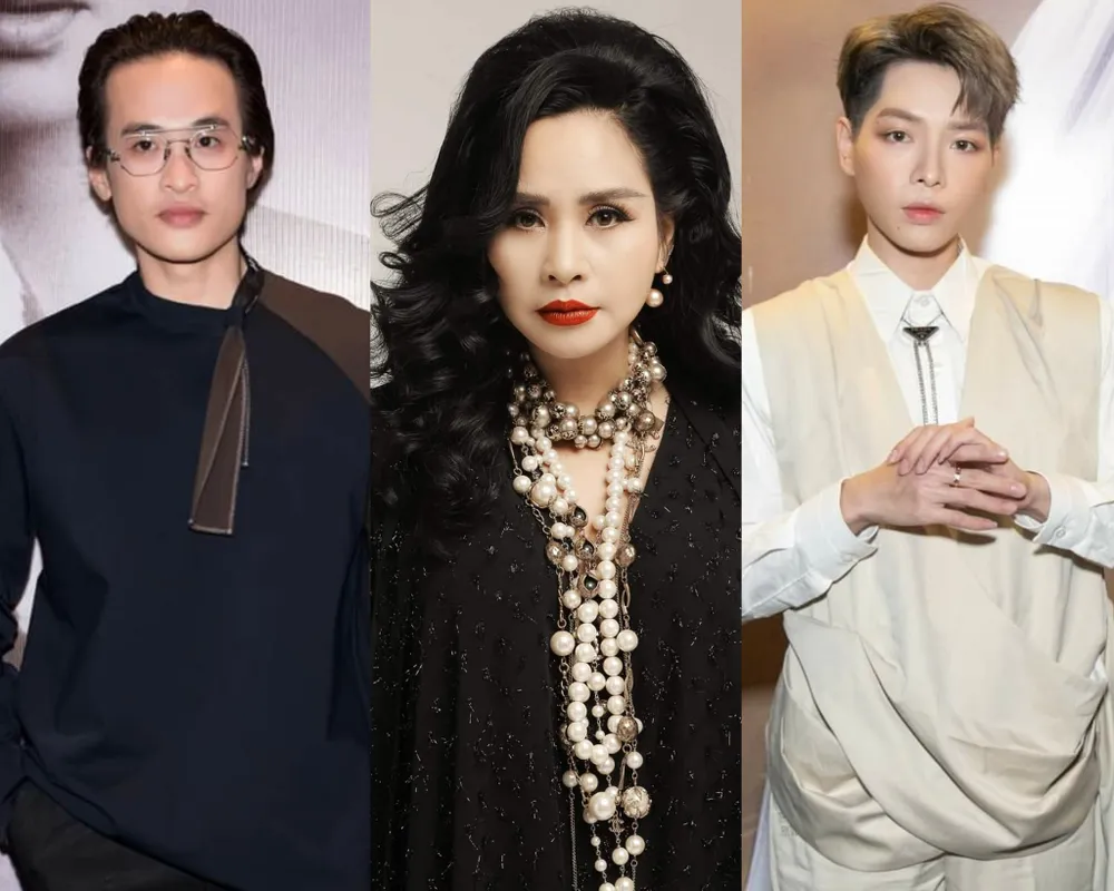 Từ trái sang: ca sĩ Hà Anh Tuấn, Diva Thanh Lam và Đức Phúc. Ảnh: FBNV