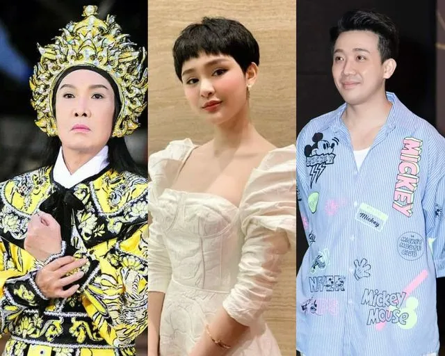 Từ trái sang: NSƯT Vũ Linh, ca sĩ Hiền Hồ và Trấn Thành. Ảnh: FBNV