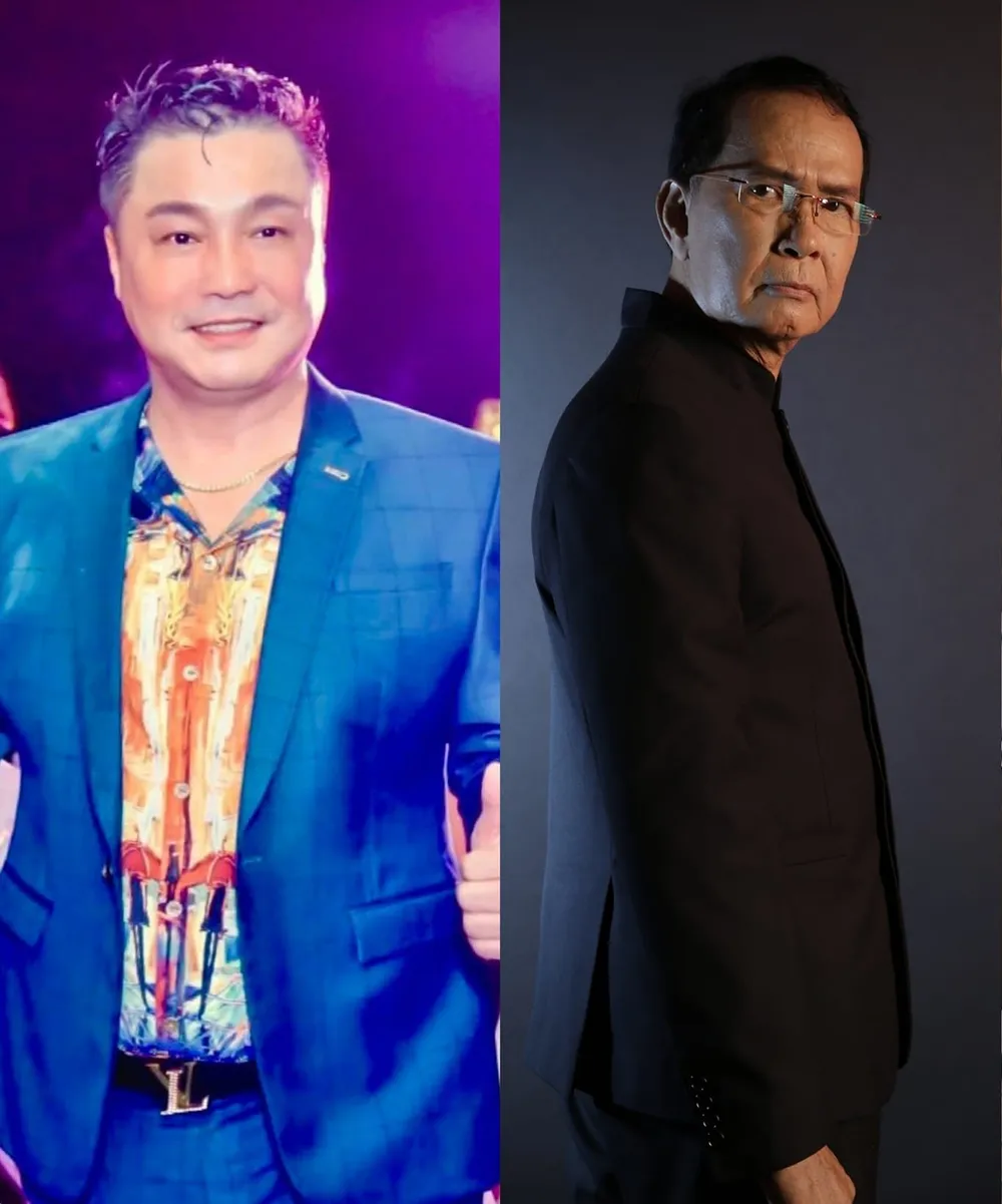 Từ trái sang: Tài tử điện ảnh Lý Hùng, NSND Thanh Điền. Ảnh: FBNV