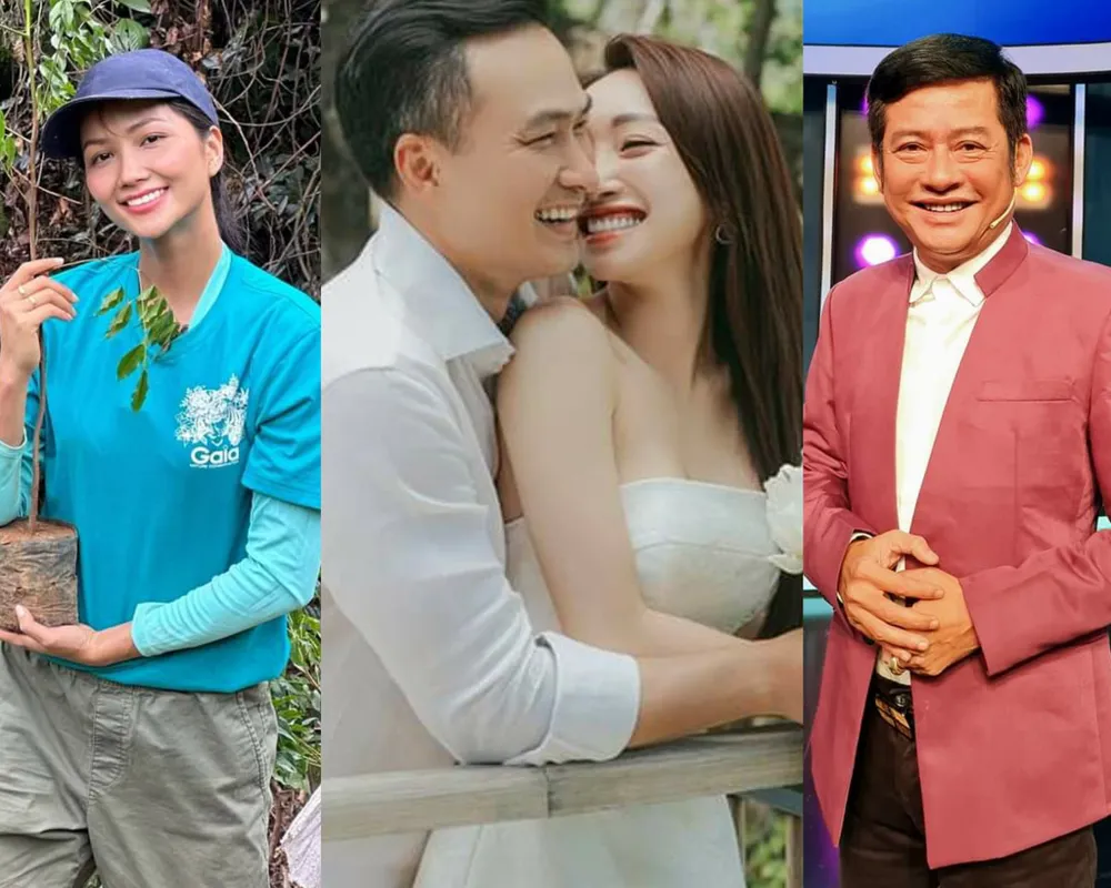 Từ trái sang: H'Hen Niê, Chi Bảo cùng bà xã và nghệ sĩ Tấn Beo. Ảnh: FBNV Từ trái sang: H'Hen Niê, Chi Bảo cùng bà xã và nghệ sĩ Tấn Beo. Ảnh: FBNV