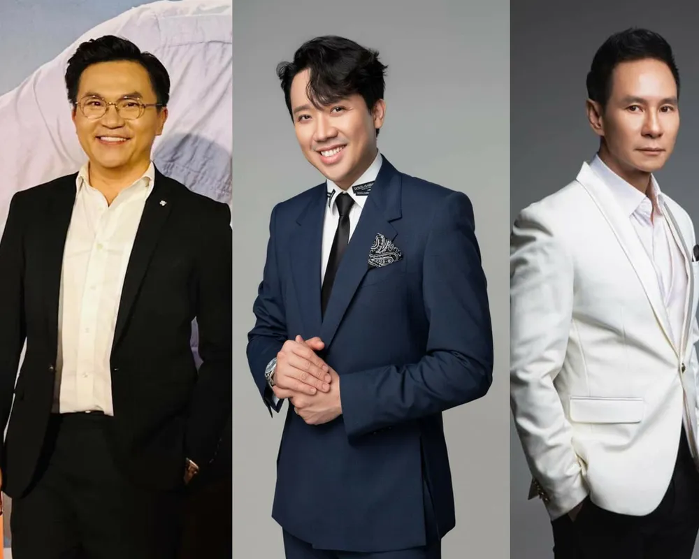 Từ trái sang: MC Đại Nghĩa, Trấn Thành và Lý Hải. Ảnh: FBNV Từ trái sang: MC Đại Nghĩa, Trấn Thành và Lý Hải. Ảnh: FBNV