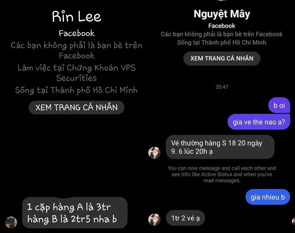 Giá vé Ngày xửa ngày xưa số 34 bị thổi giá gấp 2,3 lần. Ảnh: MXH Giá vé Ngày xửa ngày xưa số 34 bị thổi giá gấp 2,3 lần. Ảnh: MXH