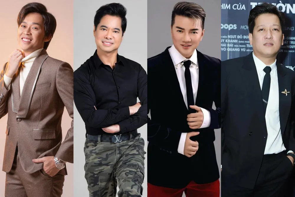 Không chỉ có sức ảnh hưởng, các nghệ sĩ như Hoài Linh, Ngọc Sơn, Đàm Vĩnh Hưng, Trường Giang còn có nhiều hoạt động thiện nguyện cho xã hội và hội đồng hương xứ Quảng. Ảnh: FBNV