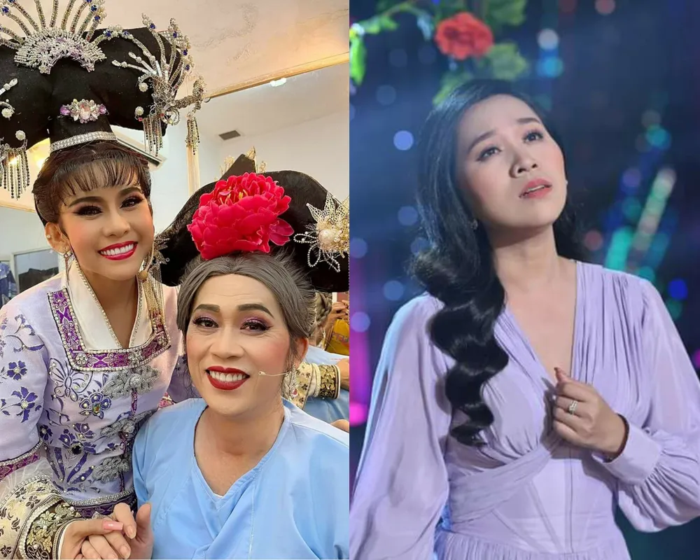 Từ trái sang: NS Bình Tinh, NSƯT Hoài Linh và Hồng Phượng. Ảnh: NSCC