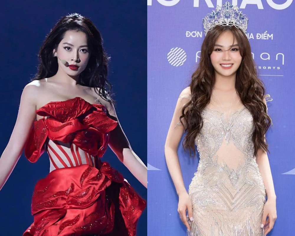 Nữ ca sĩ Chi Pu và Hoa hậu Mai Phương. Ảnh: FBNV