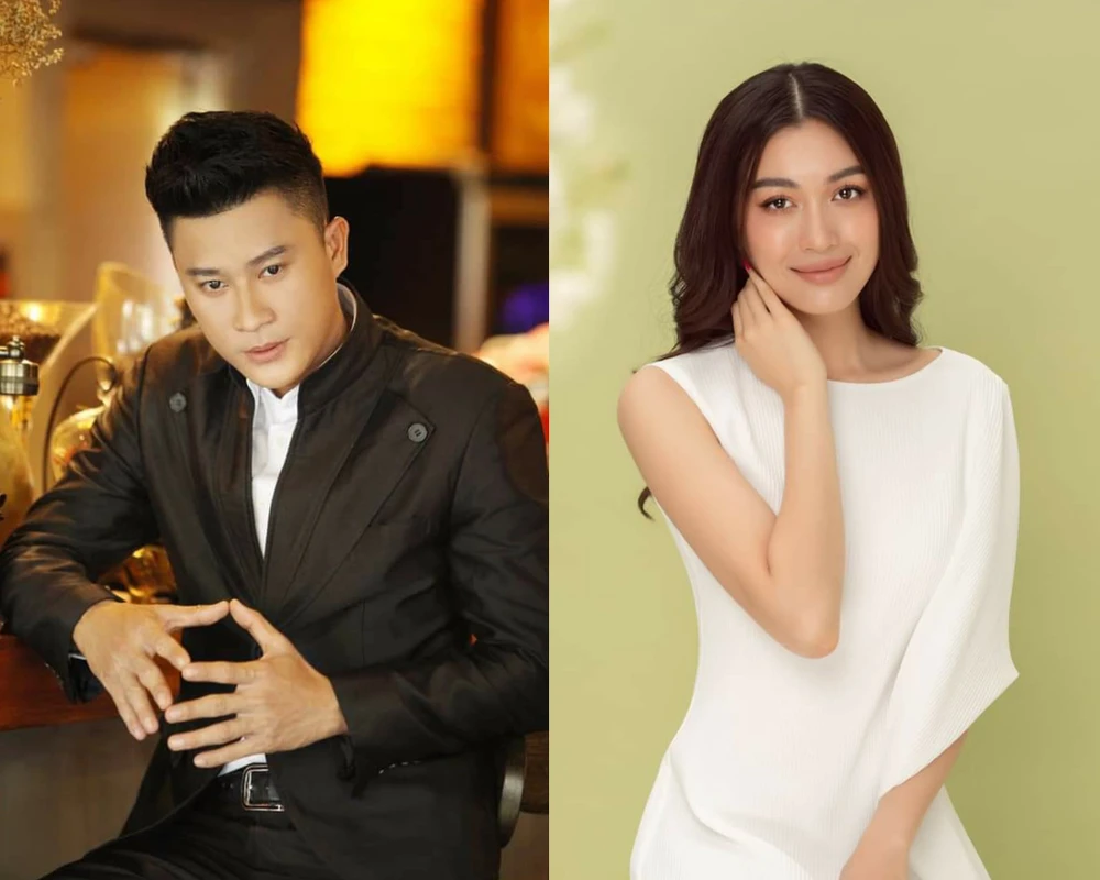 Ca sĩ Đông Dương và Á hậu Lệ Hằng. Ảnh: FBNV