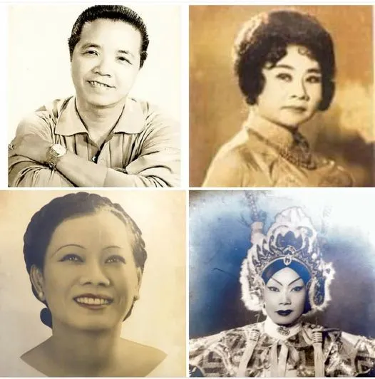 Từ trái sang: NSND Út Trà Ôn, Phùng Há, Năm Phỉ và Bảy Nam. Ảnh: TL Từ trái sang: NSND Út Trà Ôn, Phùng Há, Năm Phỉ và Bảy Nam. Ảnh: TL