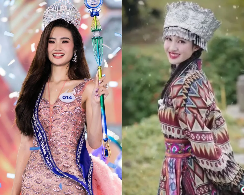 Hoa hậu Ý Nhi và Á hậu Phương Nhi. Ảnh: SV, Chụp màn hình