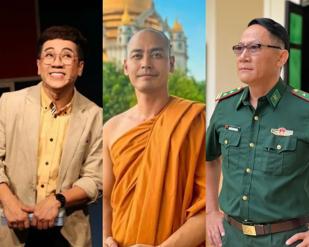 Từ trái sang: NSƯT Thành Lộc, MC Phan Anh và NSƯT Hoàng Hải. Ảnh: FBNV