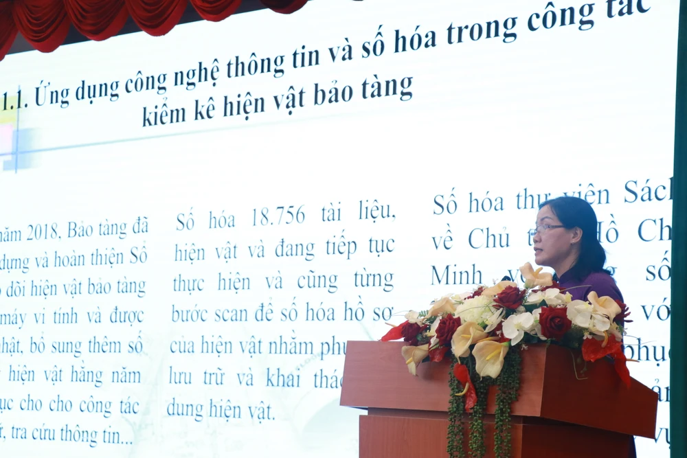 Bà Nguyễn Thị Kim Liên, PGĐ Bảo tàng TP.HCM, chi nhánh TP.HCM