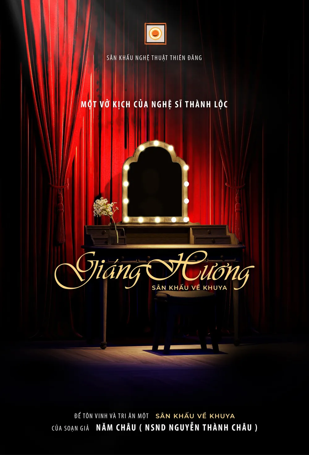 Thành Lộc mở màn sân khấu Thiên Đăng với vở &quot;Giáng Hương&quot;. Ảnh: Fanpage Sân khấu Thiên Đăng