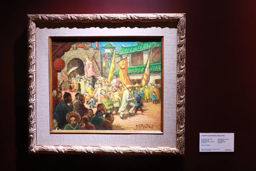 Tác phẩm &quot;Đám rước Chợ Lớn&quot; của Joseph Gilardoni