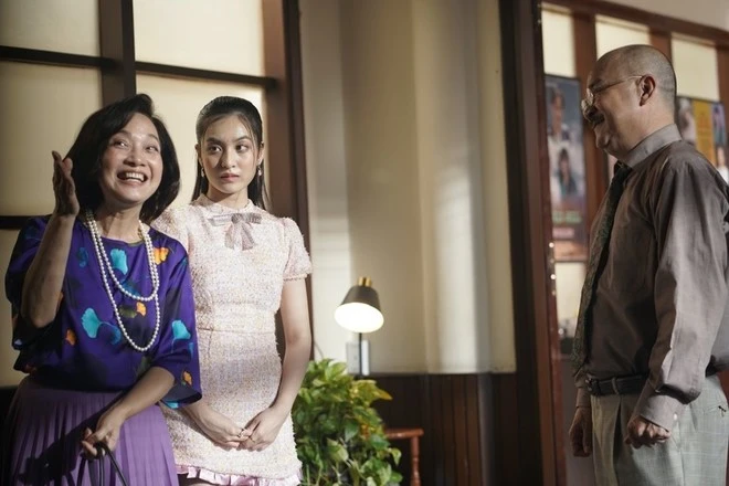 NSND Lê Khanh trong một cảnh quay của dự án "Fanti". Ảnh: NSX