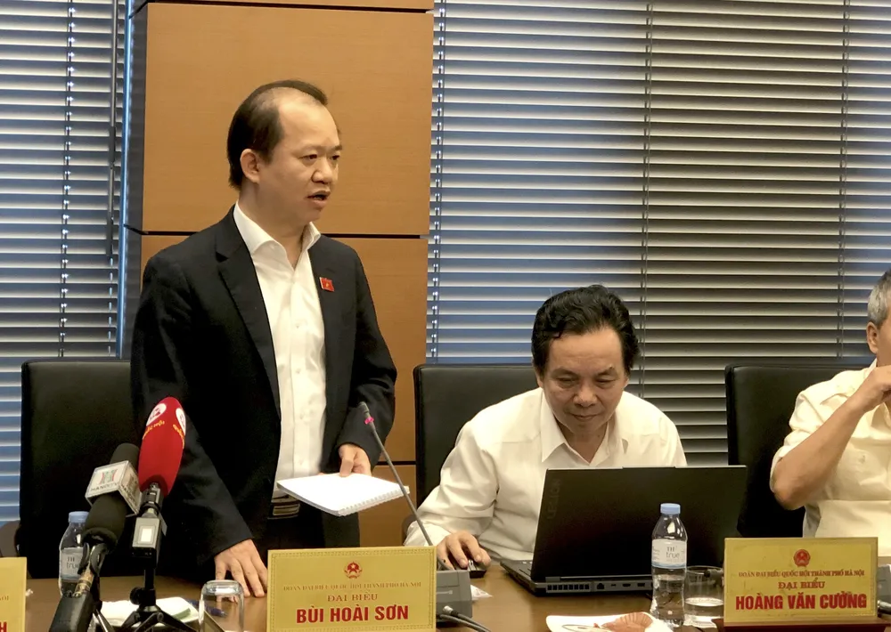 ĐBQH Bùi Hoài Sơn (Đoàn ĐBQH TP Hà Nội). Ảnh: TRỌNG PHÚ bui-hoai-son-2222-2227.jpg