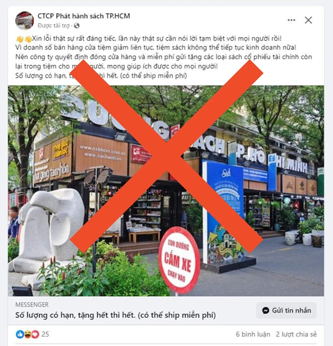 Những thông tin hình ảnh sai sự thật được lan truyền những ngày qua duong-sach-tphcm.jpg
