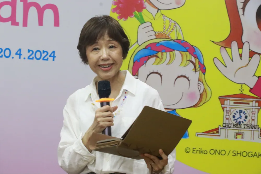 Tác giả Ono Eriko chia sẻ tại chương trình Ono Eriko