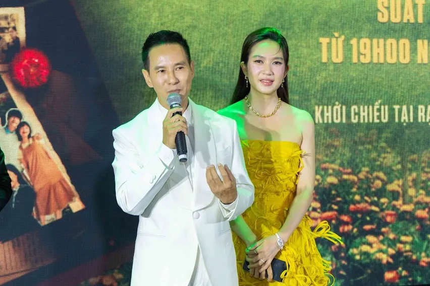 Lý Hải Minh Hà tại sự kiện chiếu sớm phim Lật mặt 7. Ảnh: NSCC Lật mặt 7