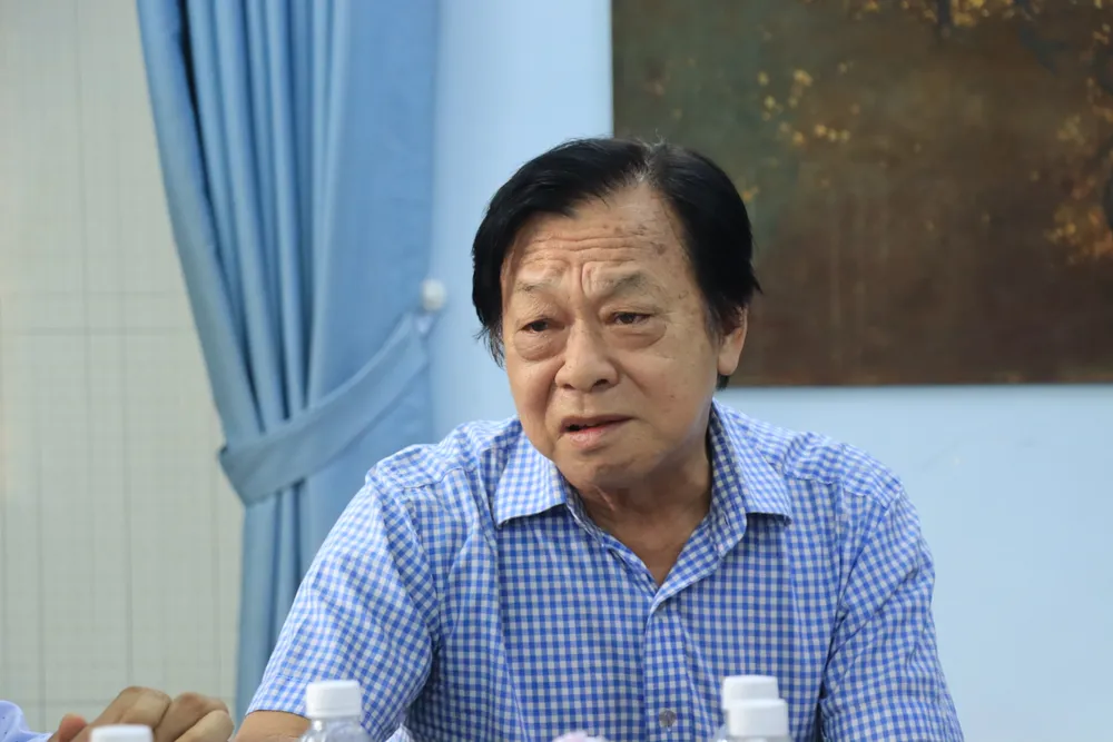 NSND Trần Ngọc Giàu, Chủ tịch Hội sân khấu TP.HCM. Ảnh: VĂN HÀ nsnd-tran-ngoc-giau.JPG