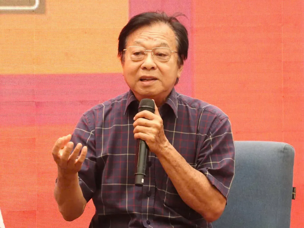 NSND Trần Ngọc Giàu, Chủ tịch Hội Sân khấu TP.HCM. Ảnh: VĂN HÀ san-khau-cai-luong.jpg