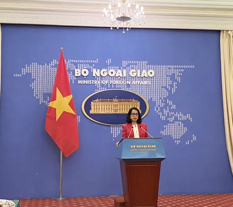 Người Phát ngôn Bộ Ngoại giao Phạm Thu Hằng - Ảnh: Ngọc Diệp Bộ Ngoại giao: 'Việt Nam kêu gọi Mỹ gỡ bỏ hoàn toàn lệnh cấm vận chống Cuba'